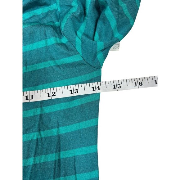 Lularoe Women's Turquoise Striped Dress - Picture 5 of 6